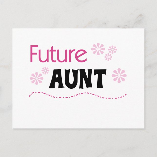 Future Aunt Tshirts and Gifts Postcard (Front)