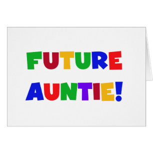 Future Auntie-Primary Colours Tshirts and Gifts