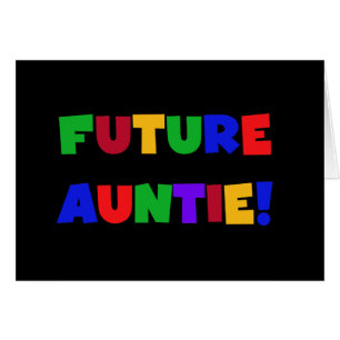Future Auntie-Primary Colours Tshirts and Gifts