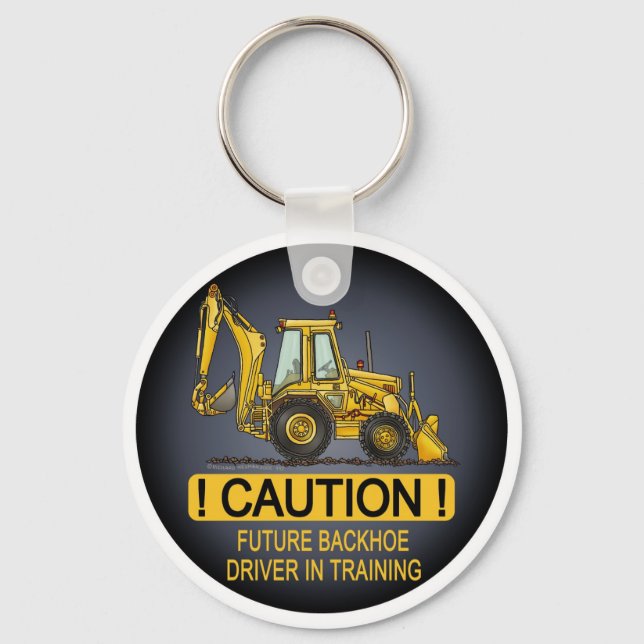 Future Backhoe Driver Key Chain (Front)