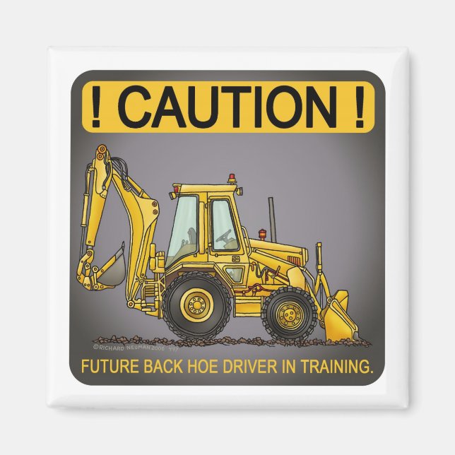 Future Backhoe Driver Magnet (Front)