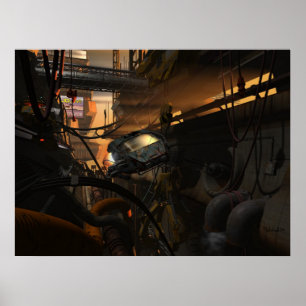 Future bandits - cyberpunk poster