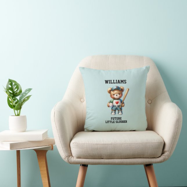 Future Baseball Player Teddy Bear Cushion (Chair)