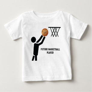 Future basketball player with ball custom baby T-Shirt