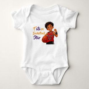 Future Basketball Star Baby Bodysuit – Cute Sports