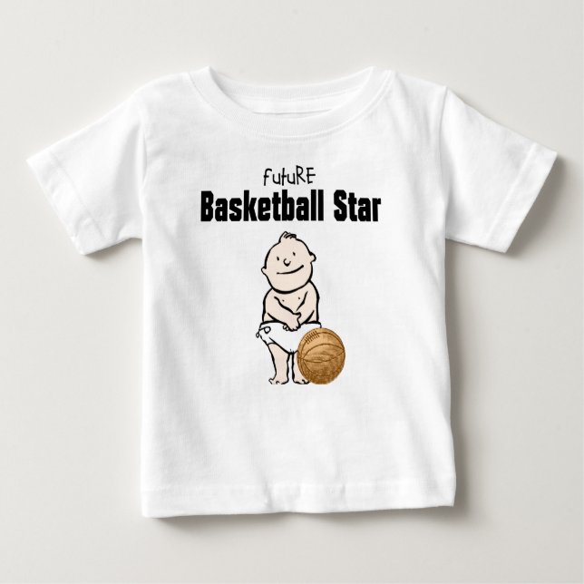 Future Basketball Star Baby Boy T-shirt (Front)