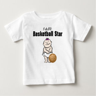 Future Basketball Star Baby Girl T-shirts