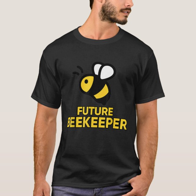 Future Beekeeper Cute Bee Graphic For Bees T-Shirt (Front)