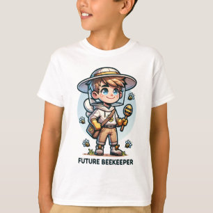 Future Beekeeper Kids T-Shirt - Adorable Cartoon 