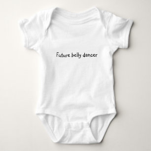 Future belly dancer baby bodysuit