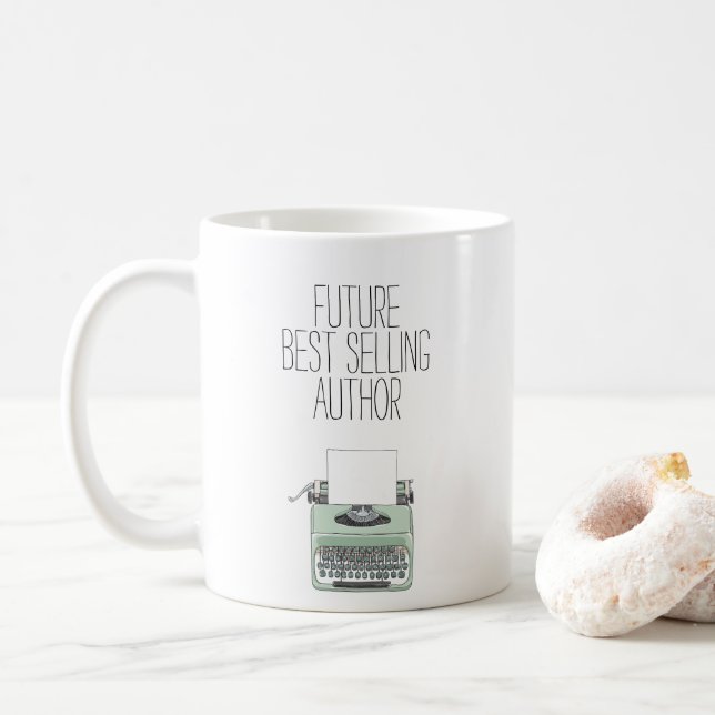 future best selling author coffee mug (With Donut)