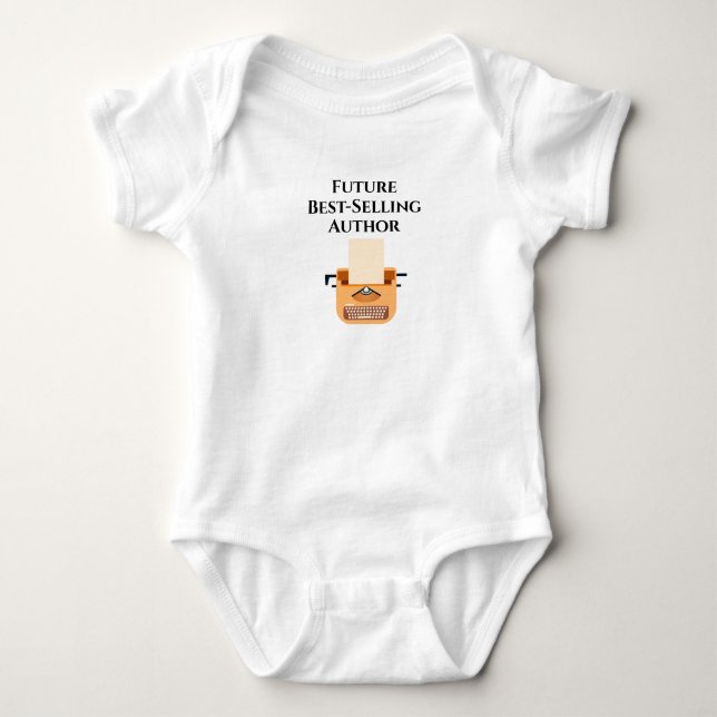 Future Best-Selling Author Personalised Baby Bodysuit (Front)
