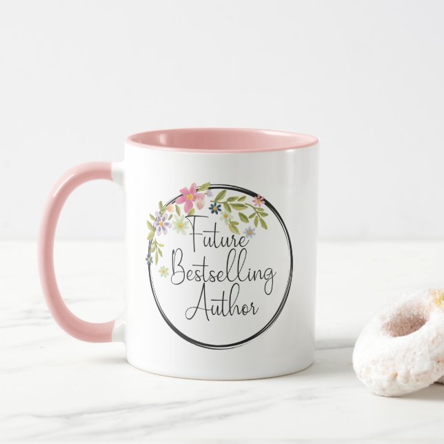 Future Bestselling Author Mug (With Donut)