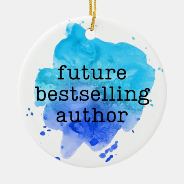 Future Bestselling Author Ornament (Front)