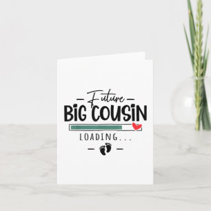 Future Big Cousin - 1st Baby Pregnancy Announcemen Card