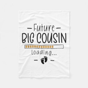 Future Big Cousin - 1st Pregnancy Announcement For Fleece Blanket