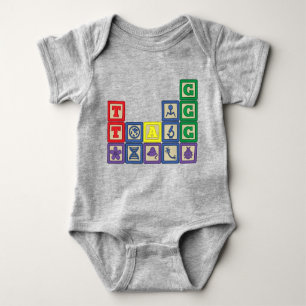 Future Biologist's Blocks Baby Bodysuit