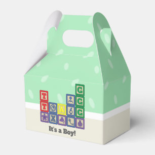 Future Biologist's Blocks Baby Shower Favour Box