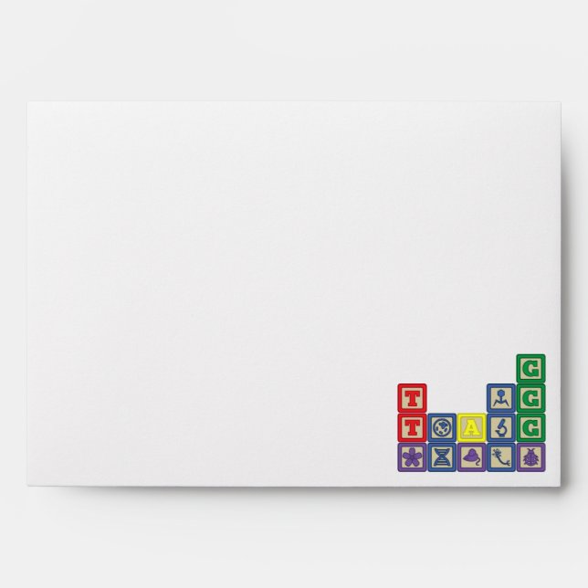 Future Biologist's Blocks Envelopes (Front)