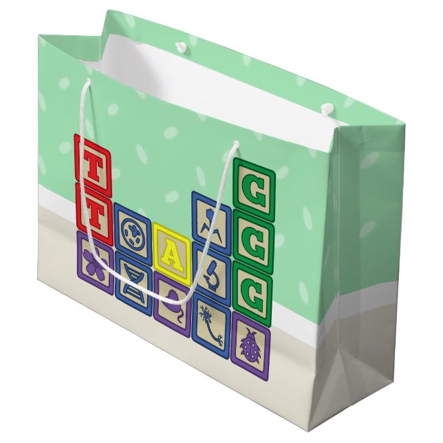 Future Biologist's Blocks Gift Bag (Front Angled)