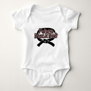 Future Black Belt (red) Baby Bodysuit