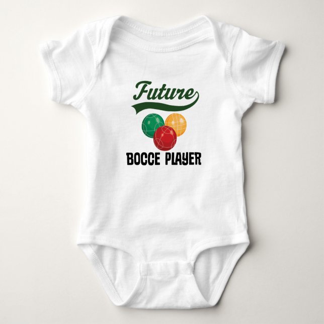 Future Bocce Player Baby Tshirt (Front)