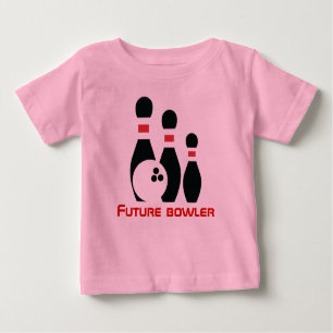Future bowler, bowling ball and pins baby T-Shirt