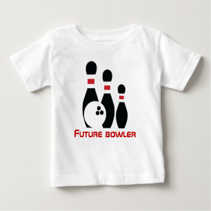 Future bowler, bowling ball and pins baby T-Shirt