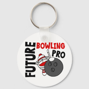 Future Bowling Pro Sock Monkey Key Ring
