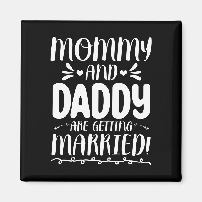 Future bride and groom mum and dad are getting magnet (Front)