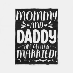 Future Bride And Groom Mum And Dad Are Getting Mar Fleece Blanket