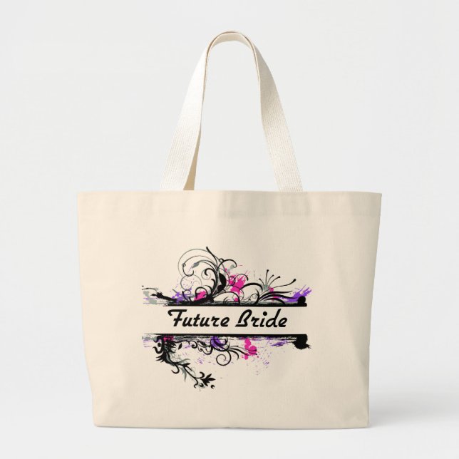 Future Bride Large Tote Bag (Front)