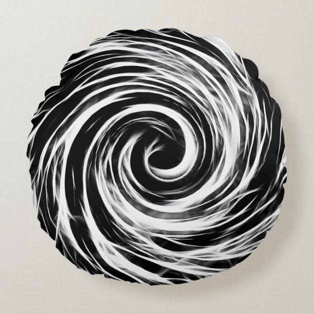 Future -Brushed Polyester Round Throw Pillow (16") (Front)