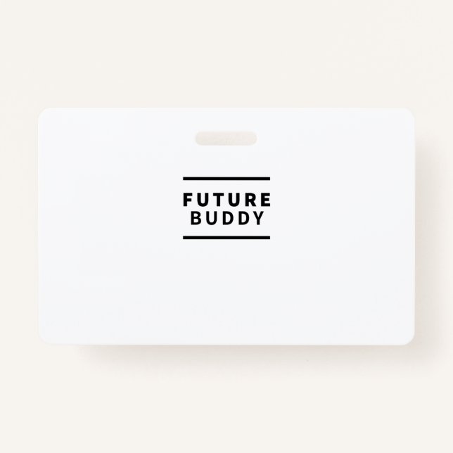 Future buddy ID badge (Front)
