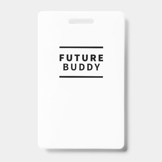Future buddy ID badge (Front)