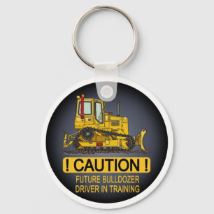 Future Bulldozer Dozer Driver Key Chain