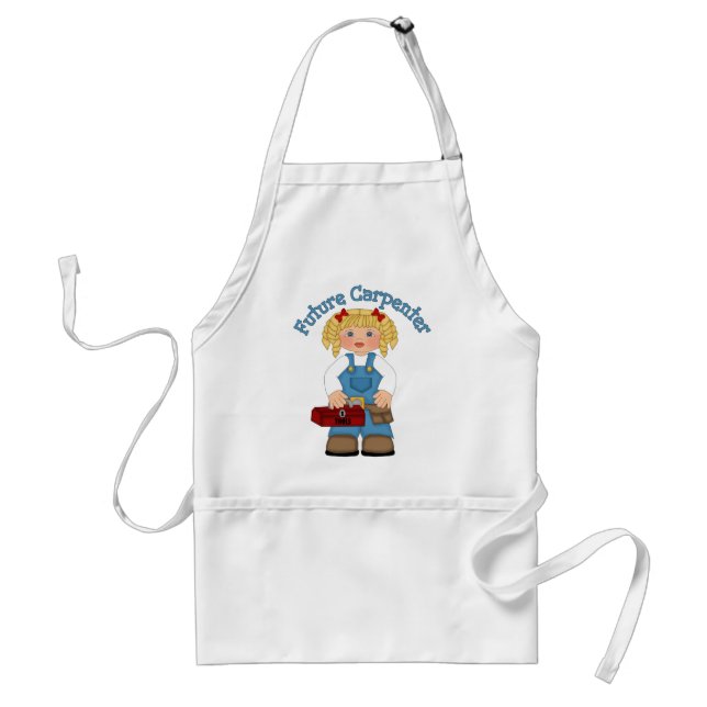 Future Carpenter Construction Worker- GIRLS Standard Apron (Front)