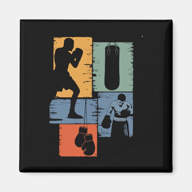 Future Champion Boxer Kids Boys Fun Graphic Design Magnet (Front)