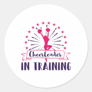 Future Cheerleading Cheerleader Cheer Camp Practic Classic Round Sticker