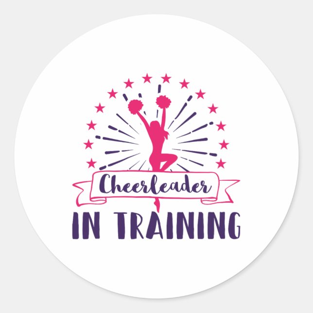 Future Cheerleading Cheerleader Cheer Camp Practic Classic Round Sticker (Front)