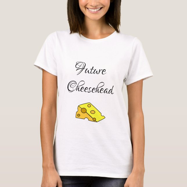 Future Cheese Head Wisconsin Maternity Shirt (Front)