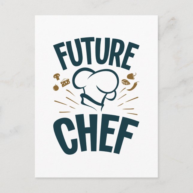 Future Chef Cooking Lover Culinary School Postcard (Front)