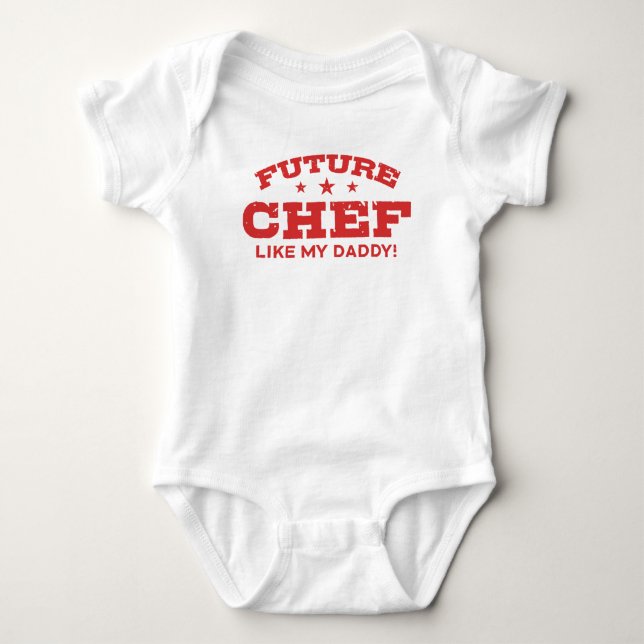 Future Chef Like My Daddy Baby Bodysuit (Front)