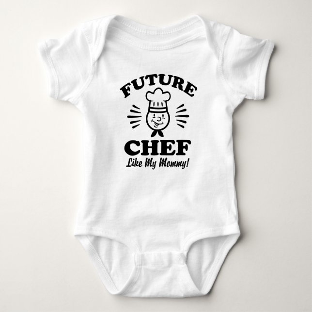 Future Chef Like My Mummy Baby Bodysuit (Front)