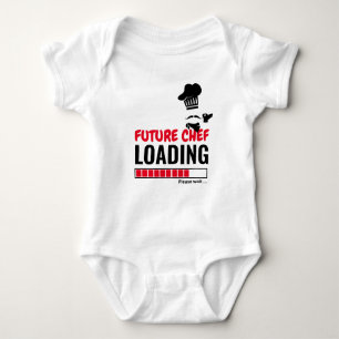 Future Chef Loading Stylish Funny Personalised Boy Baby Bodysuit
