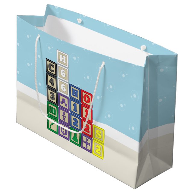 Future Chemist's Blocks Gift Bag (Front Angled)