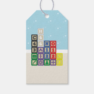 Future Chemist's Blocks Gift Tag