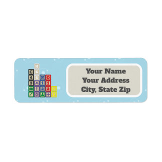 Future Chemist's Blocks Return Address Label