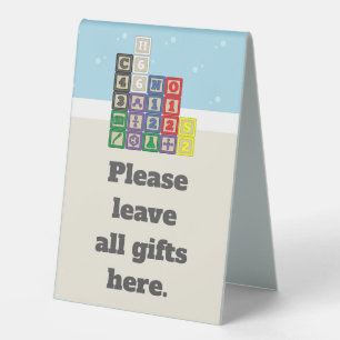 Future Chemist's Blocks Table Tent Sign