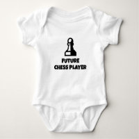Future Chess Player cute baby jumpsuit for newborn